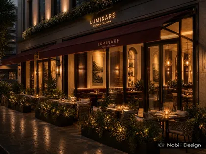 Restaurant Exterior Design by Nobili Design